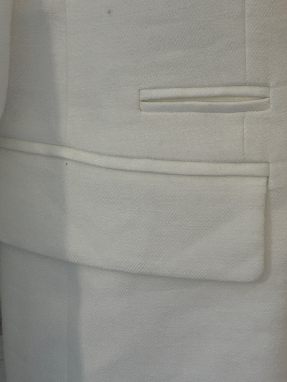 J. Crew White Double-Breasted Blazer with Gold Buttons - Picture 5 of 8